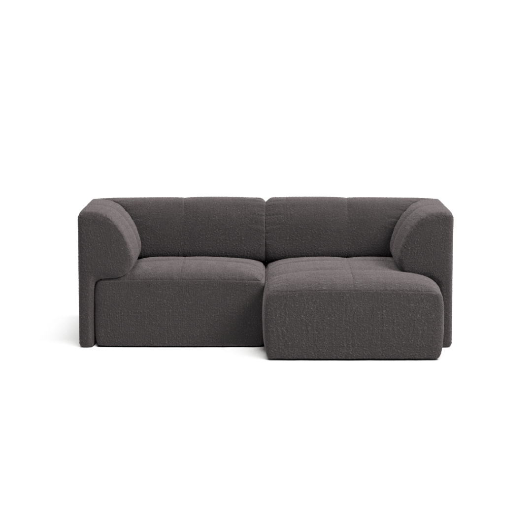 Graphite Bouclé 2.5 Seater with Chaise