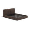 Delve Bed Frame | Fabric Upholstered Bed Frame | Chocolate Chenille | Dark Brown