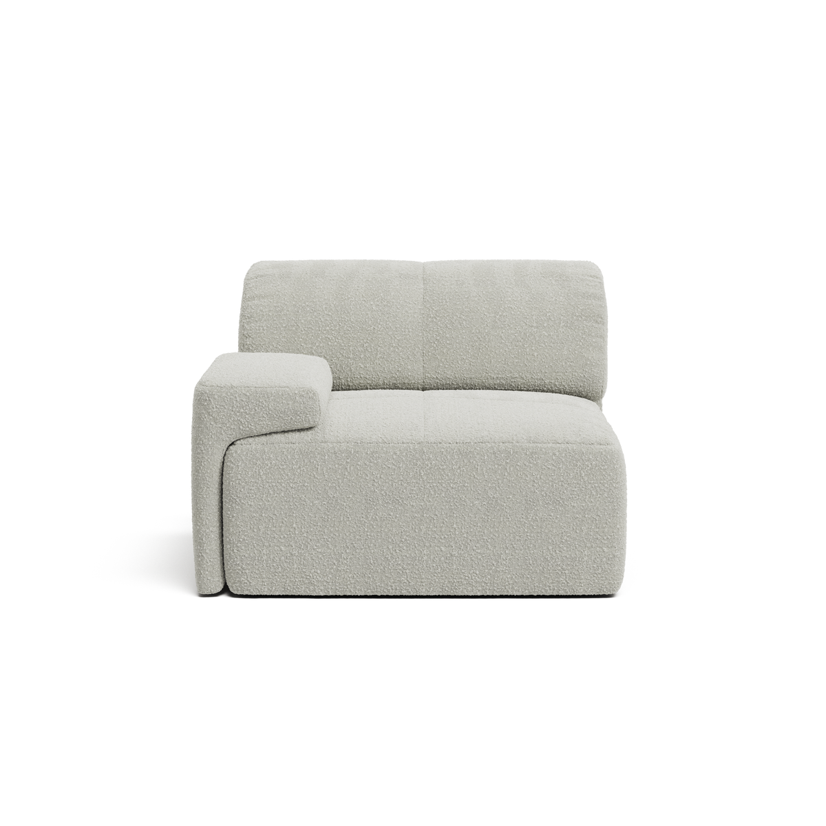 Cream Bouclé Low Arm Module