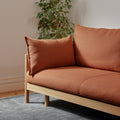 Slideaway Sofa Bed | Pull Out Sofa Lounge Bed | Terracotta Rust Sofa
